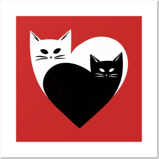 Kitty Love Heart Posters and Art